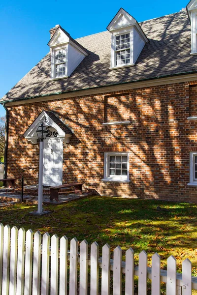 Traditional Vintage American Brick Country House — Stock Photo, Image