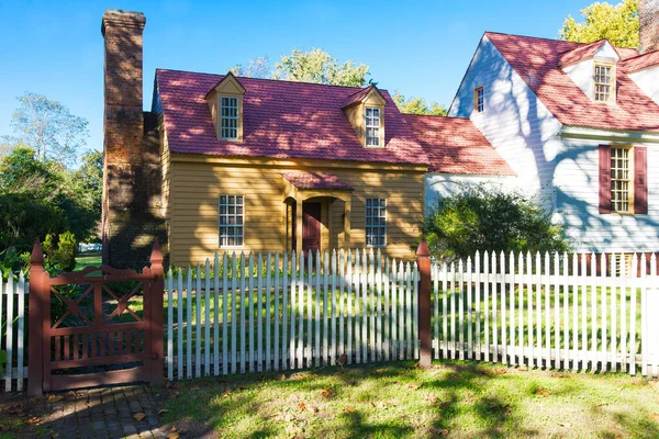 Традиционный Дом Времен Гражданской Войны Сша Уилмсбург Вирджиния — стоковое фото