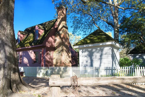 Tradicional Casa Era Guerra Civil Americana Wilmsburg Virginia — Fotografia de Stock