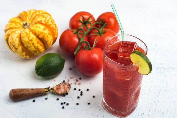 Tomatoes Tomato Juice Tomato Cocktail — Stock Photo, Image