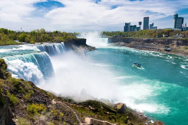Niagarafallen Från New York Usa Den Maj 2021 Panoramautsikt Från — Stockfoto