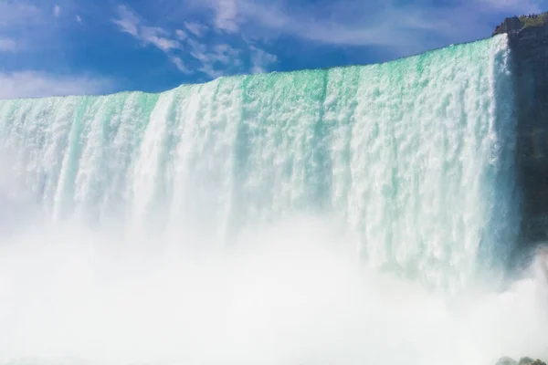 Water Wall Niagarafallen Ontario Kanada Foten Vattenfallet Och Det Fallande — Stockfoto