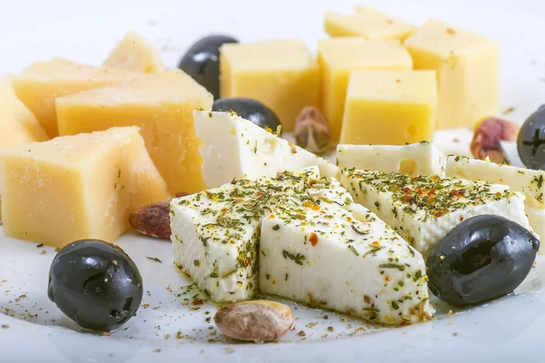チーズの盛り合わせ — ストック写真