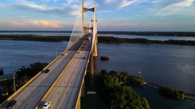 Florida karayolu köprüsü, hafif trafik ve manzaralı