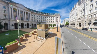 Washington 'daki federal hükümet binası çevre yönetimini temsil ediyor.