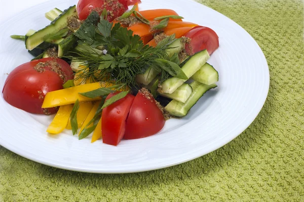 Sałatka warzywna świeża — Zdjęcie stockowe