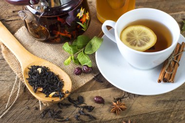 Bal ve limon çayı