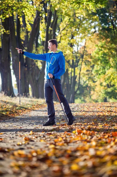 Nordic walking — Stock Photo, Image