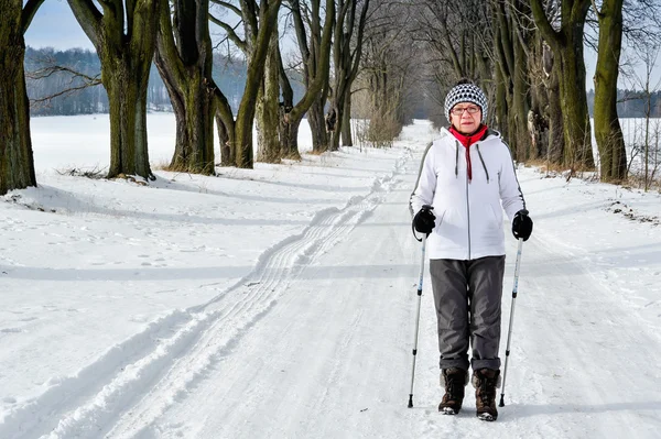 Nordic Walking — Stockfoto