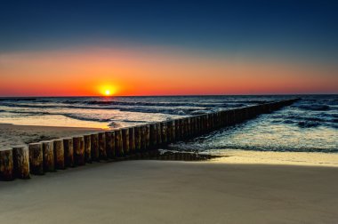 Baltık Denizi 'nde gün batımı