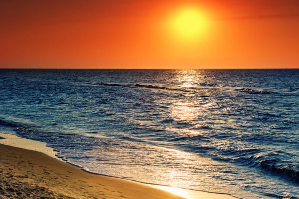 Ηλιοβασίλεμα στη βαλτική θάλασσα — Φωτογραφία Αρχείου