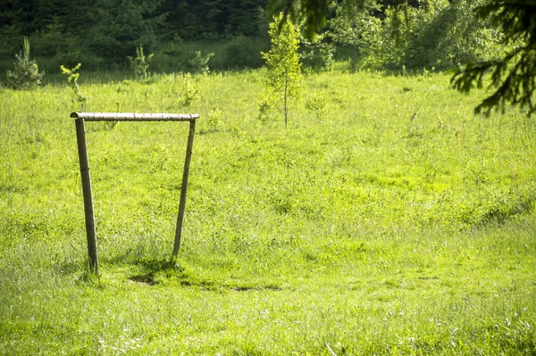 El yapımı futbol gol — Stok fotoğraf