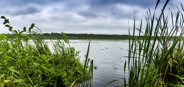 Uma Vista Lago Krugle Grupo Shatskyi Lakes Parque Natural Nacional — Fotografia de Stock