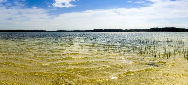 Uma Vista Panorâmica Lago Pisochne Grupo Shatskyi Lakes Parque Natural — Fotografia de Stock