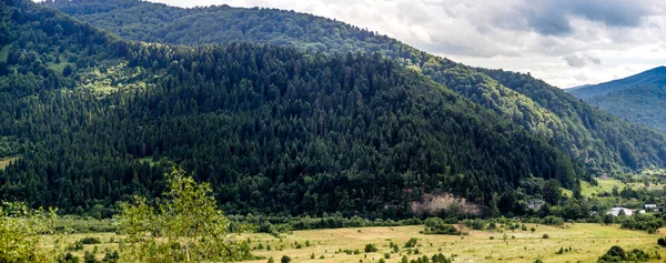 Paysage Des Carpates Des Montagnes Forêt Parc National Skolivski Beskidy — Photo