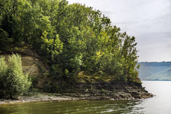 Bakota Baia Serbatoio Dnistrovske Paesaggio Fiume Dnister Podilski Tovtry Parco — Foto Stock