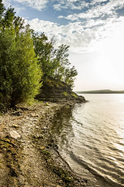 Bakota Bay Dnistrovske Reservoir Landscape Dnister River Podilski Tovtry National — 图库照片