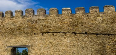 Bilhorod-Dnistrovsky 'deki Ortaçağ Akkerman kalesi, Odessa bölgesi, Ukrayna