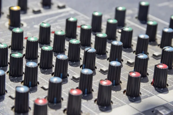 Tweaking sound board — Stock Photo, Image