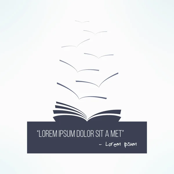 Bir kitap kutusuyla alıntı. Sanatsal tasarım öğesi alıntı. Rüya gibi metin kutu çerçeve. İlham tırnak kabarcık