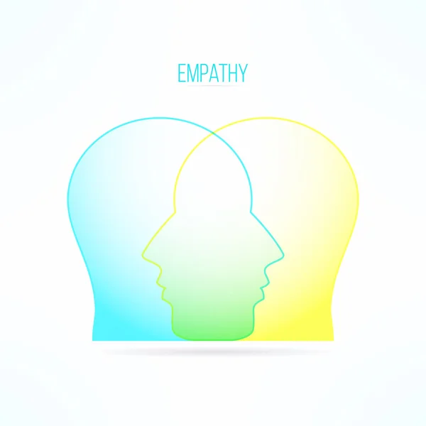 Empathie. Einfühlungsvermögen. Mitleidsdesign. Mitfühlende Gefühle und Emotionen Vektorgrafiken