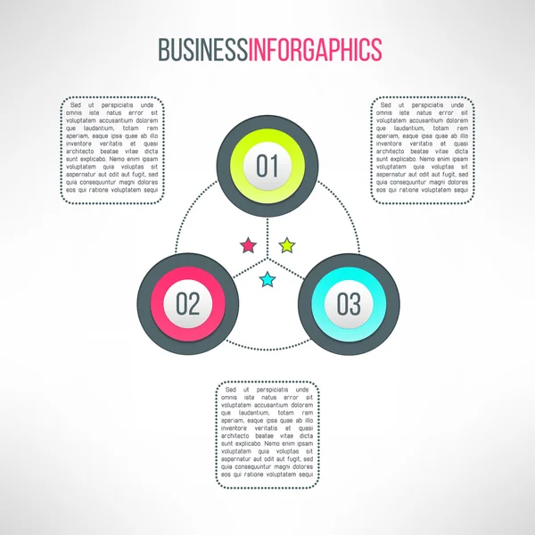 Business process steps — Stock Vector