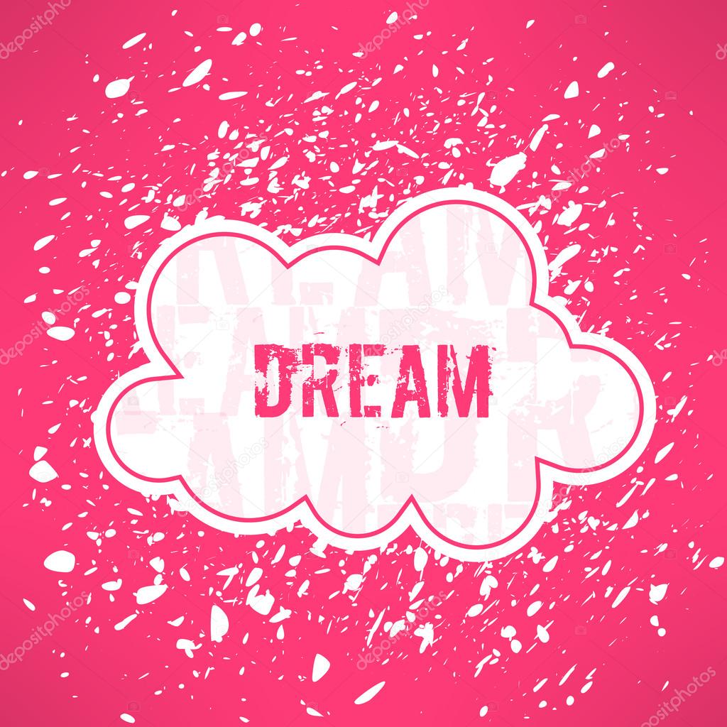 Red dream inspirational background