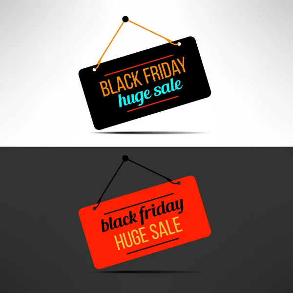 Bannière promotionnelle de vente de vendredi noir . — Image vectorielle