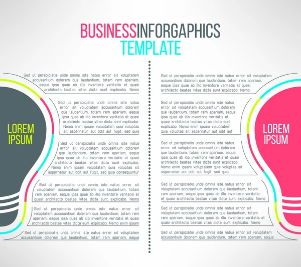 Vector business infographic template — Stock Vector