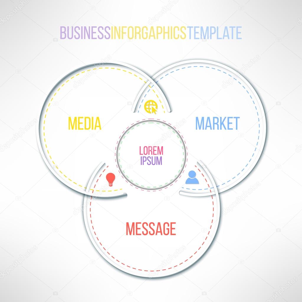 Circles infographics template.