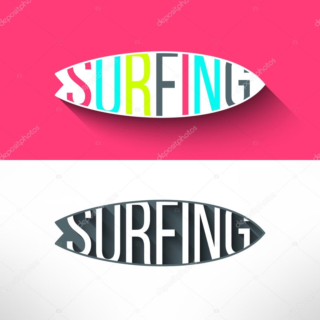 T-shirt surfboard graphic design.