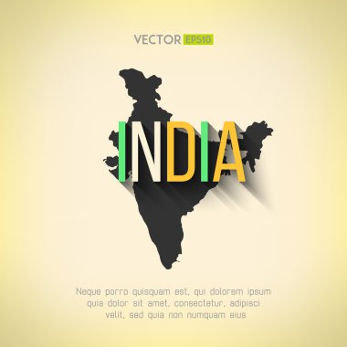 Hint sınır ve ülke ile uzun gölge adı