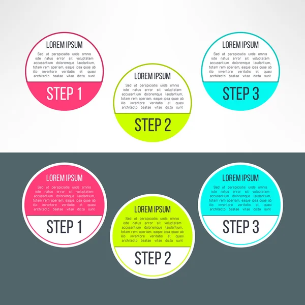 Circles infographics template. — Stock Vector