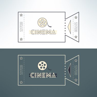 modern flat design with film.