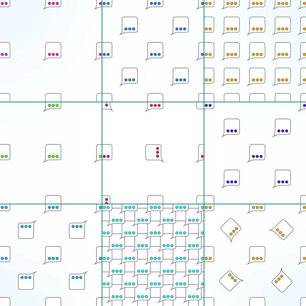 Chat icon seamless patterns — Wektor stockowy