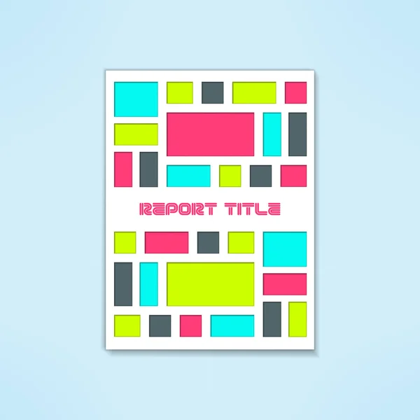 Brochure template in modern bright design. — Stock Vector