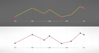 Vektör ekonomik ekonomi grafik grafikler.