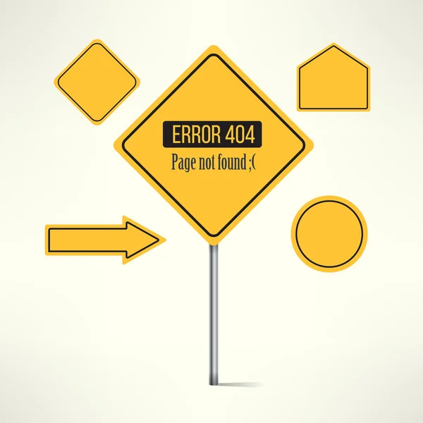 Vector 404 web page not found error — Stock Vector