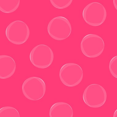 Vektör cam balonlar pembe arka plan seamless modeli üzerinde