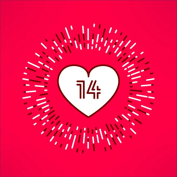 Vector Valentines Heart — Stockvector