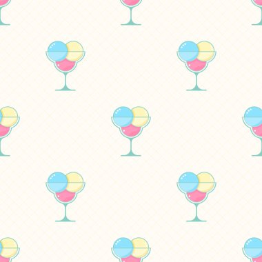 vektör dondurma seamless modeli