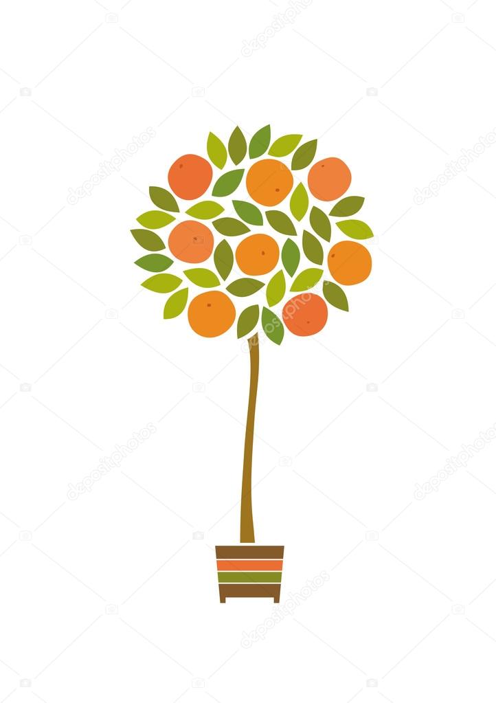 Orange tree symbol.