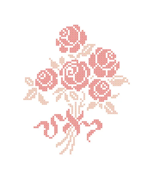 ¡Rose! Ramo de flores . — Archivo Imágenes Vectoriales