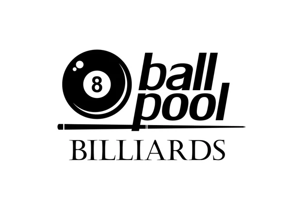 Biljard. 8-ball pool. Stockvektor
