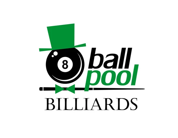Biljard. 8-ball pool. Vektor illustration. Royaltyfria illustrationer