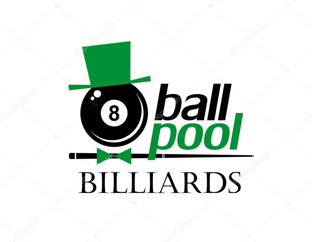 Billiards. 8 ball pool. Vector illustration.