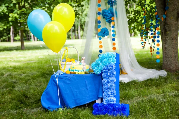 Decorações de festa de aniversário — Fotografia de Stock