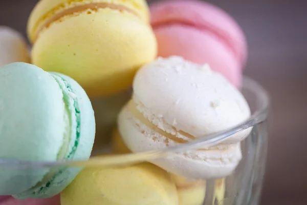 French macarons, mix colors — Stock Photo, Image