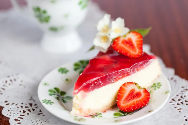 Strawberry cheesecake — Stock Photo, Image