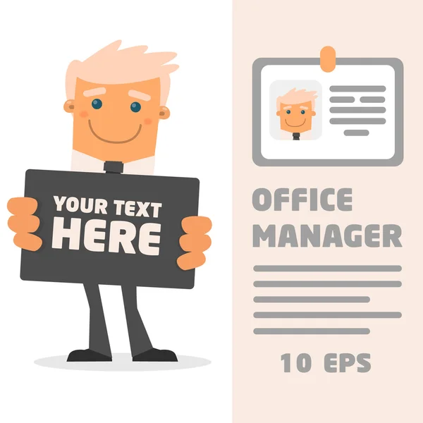 Illustration of office theme. — Stock Vector